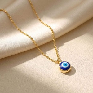 Authentic Amulet Of The Radiant Gaze Turkish Evil Eye Gold- Plated Talisman