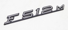 Used Oem Ferrari F512m Rear Emblem Badge Script For Engine Cover Hood 64441800