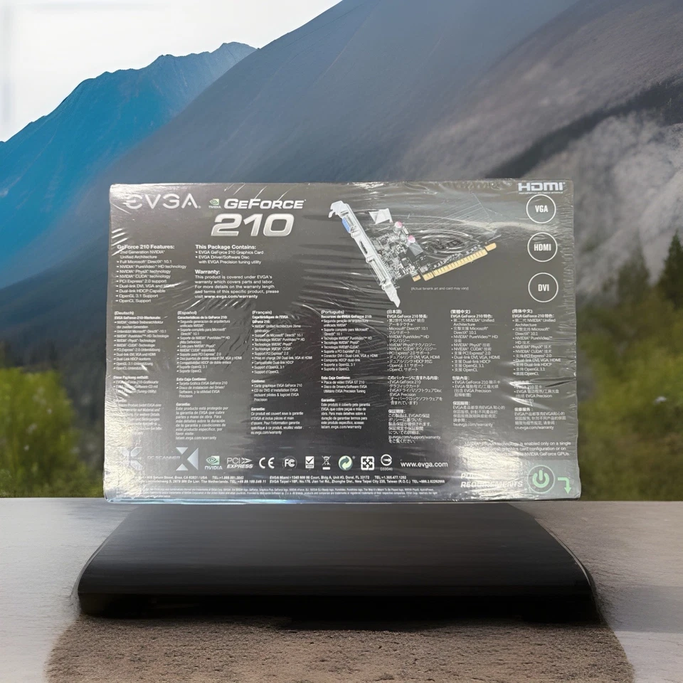 EVGA NVIDIA GeForce 210 (01G-P3-1313-KR) 1GB DDR3 SDRAM PCI Express x16 Graphics - Image 2 of 2