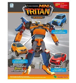 TOBOT MINI TRITAN X Y Z Integration Transforming Robot 3-Cars Combine Toy 2023