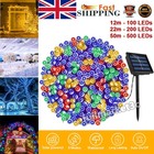 100/200/500LED Solar String Fairy Lights Garden Outdoor Party Holiday Waterproof