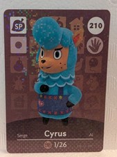 Cyrus Amiibo Card - Authentic Animal Crossing Amiibo Card  210