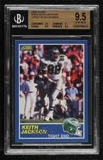 1989 Score Keith Jackson (84-TE on Back) #101 BGS 9.5 GEM MINT 0a2
