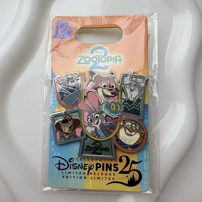 Zootopia 2 Judy & Nick Disney Pin 2025 SDR Shanghai Disney Resort LR