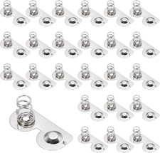 12 Pcs AA Battery Contact Spring Nickeling Plate, 26.5 Mm X 12Mm Negative to Pos