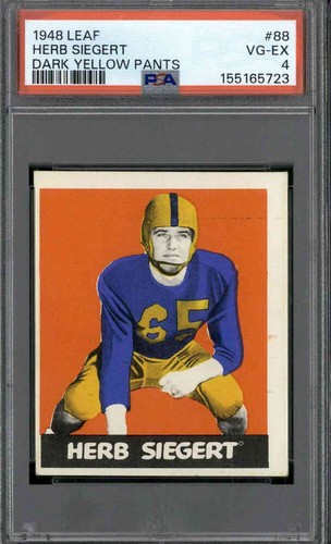 Herb Siegert [Dark Yellow Pants] #88 1948 Leaf card