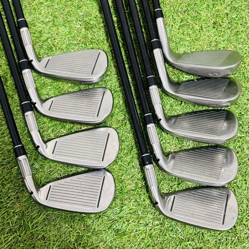 TaylorMade M4 Iron Set 9pcs 4-PW, GW, SW Graphite Flex R Left-Handed - Image 2 of 4