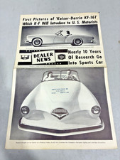 Kaiser Frazer Dealer News Featuring 1954 Kaiser Darrin Kaiser Frazer Dealer News Featuring 1954 Kaiser Darrin