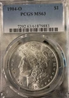 1904 O Morgan Dollar PCGS MS63 UNCIRCULATED $1 Coin 9883