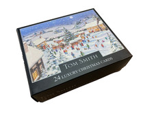 Image of Tom Smith Boxed 24 Luxury Christmas Cards with Envelopes Xmas Greeting Cards