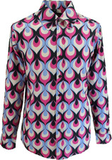 Mazeys Herren Retro Geo Flame Shirt