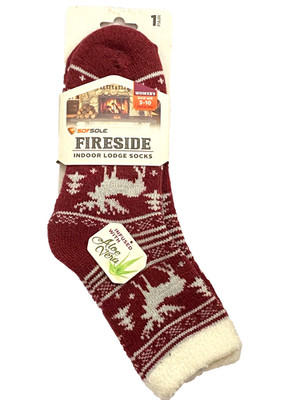 Sof Sole Women's Fireside Cozy Lodge Socks Size 5-10 Aloe Infused - New