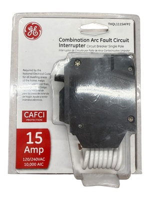 #ad #ad GE THQL1115AFP2 15 Amp 1Pole Combination Arc Fault Circuit Breaker CAFCI $42.99