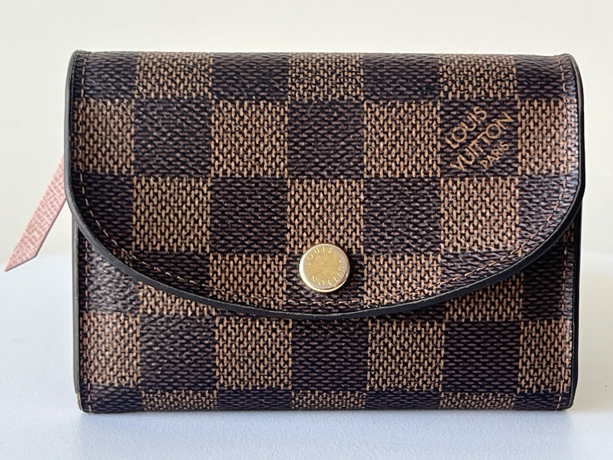 Louis Vuitton Damier Ebene Rosalie Coin Purse Rose Ballerine