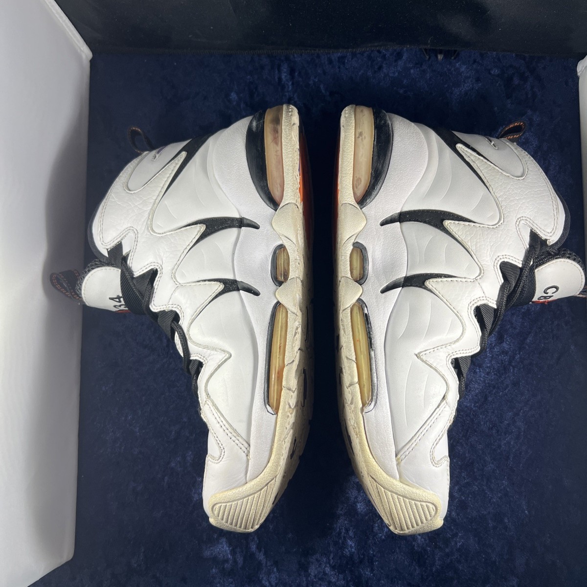 Nike Air Max CB34 Size 8.5, Charles Barkley White Purple Black