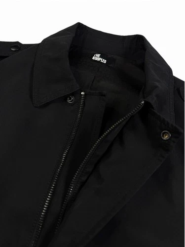The Kooples Black Military Jacket Zip/Button Front Lined Pockets Men’s L image 10
