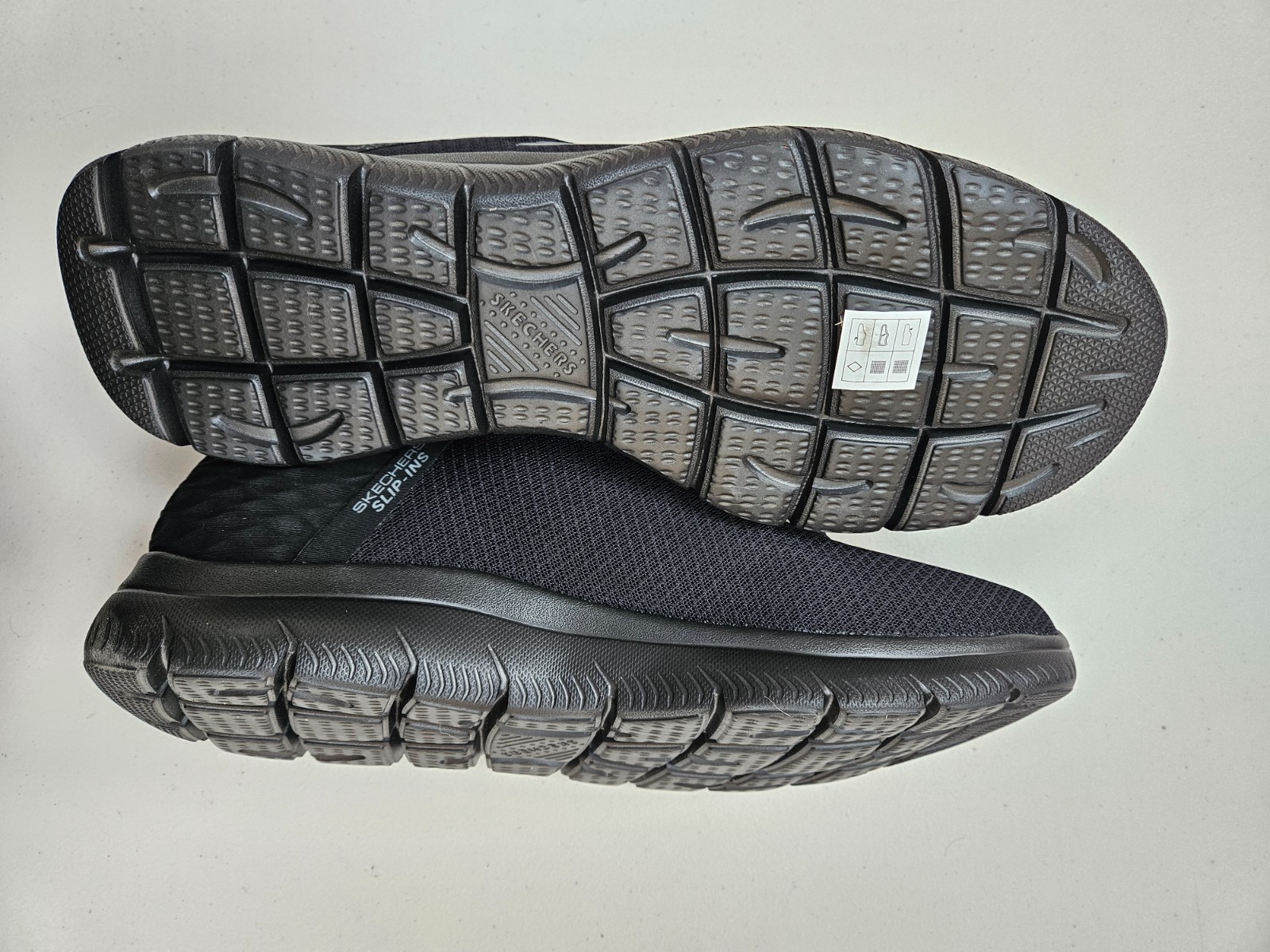 Skechers Slip-ins Summits UK 14 Black Trainers Hands-Free Memory Foam image 7