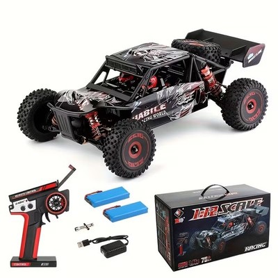 WLtoys 124016 (V2) 2.4G 4WD High Speed 75 KM/H Brushless RC Car with 2 Batteries