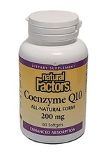 Natural Factors   Coenzyme Q10 200mg   60 SOF...