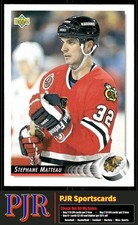 Stephane Matteau 1992-93 Upper Deck #540 Chicago Blackhawks