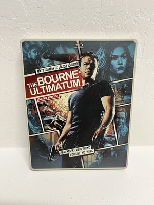 The Bourne Ultimatum (Blu-ray + DVD 2 Disc Set) Steelbook Complete w/ Insert