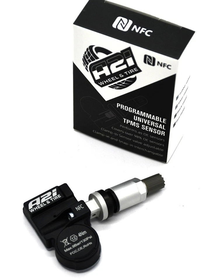 Set 4 TPMS Tire Pressure Sensors 433Mhz Metal fits 12-17 GMC Terrain - Image 2 of 4