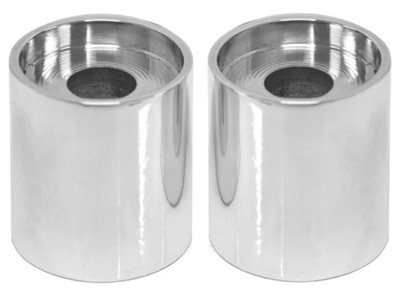 LA Choppers 2'' x 1.25'' Chrome Handlebar Riser Extensions (LA-7414-03)