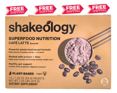 O Sugar Vegan Cafe' Latte Shakeology, Exp. 7/2027, Sealed  FAST FREE SHIPPING