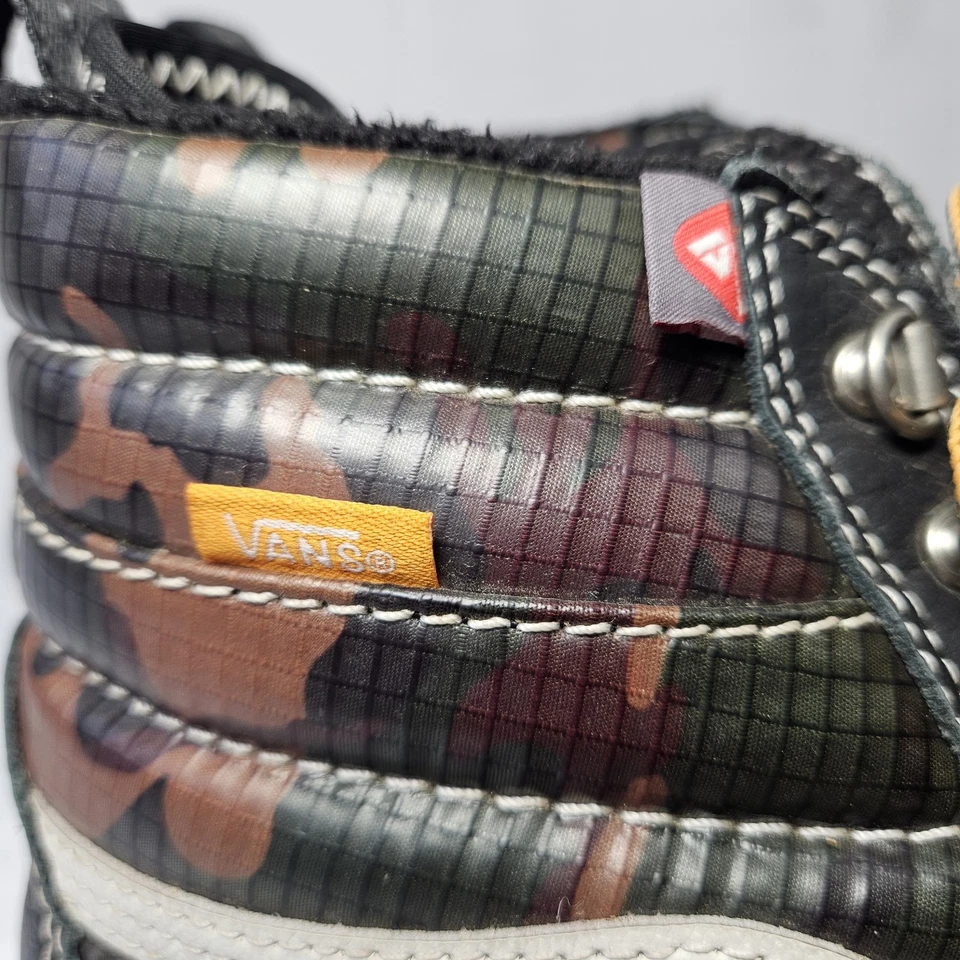 Vans Sk8-Hi MTE 2.0 DX черный камуфляж водонепроницаемый мужские ботинки размер 12 всепогодные - Изображение 4 из 4