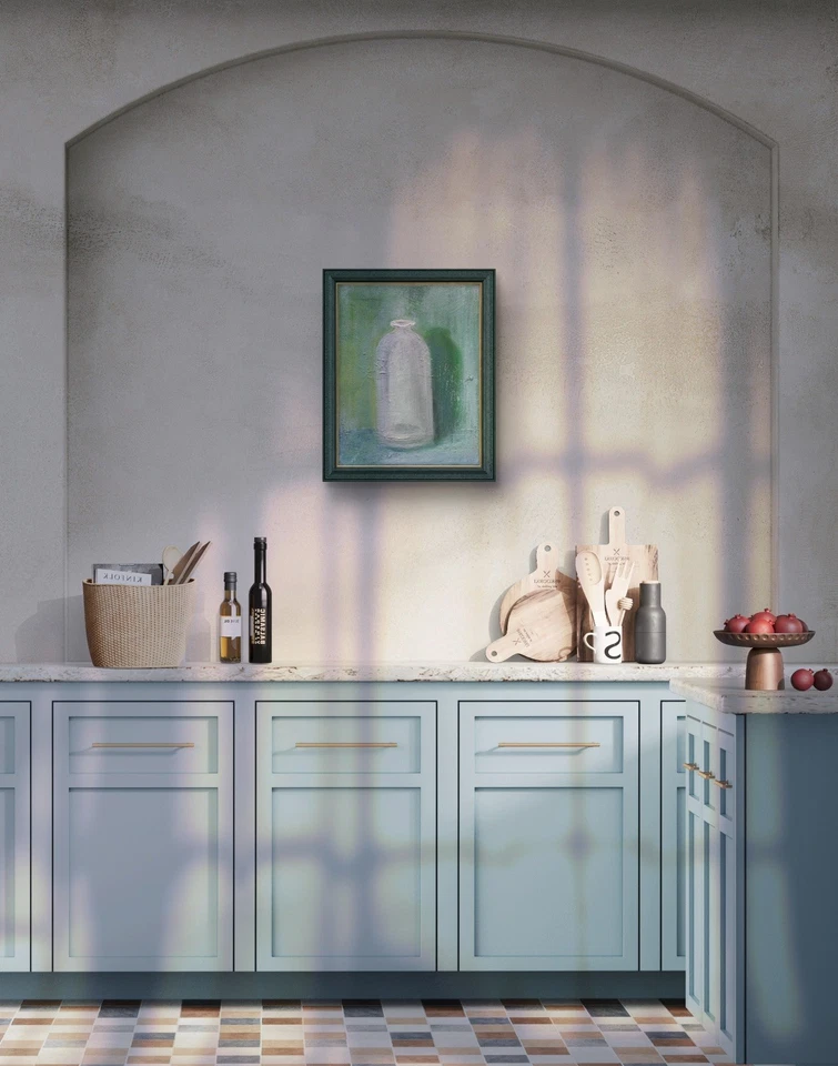 "瓶 #4"" 原版油画瓶 正品证书" — 第 3/4 张图片