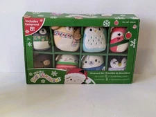 NIB Squishmallows 4" 2023 Holiday Ornament Set Of 8 Pieces Costco Exclusive!