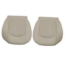 Driver and Passenger Side Bottom Replacement Leather Seat Cover Tan #313 or 