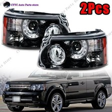 Pair Headlights Assembly For Land Rover Range Rover Sport L320 2010-2013