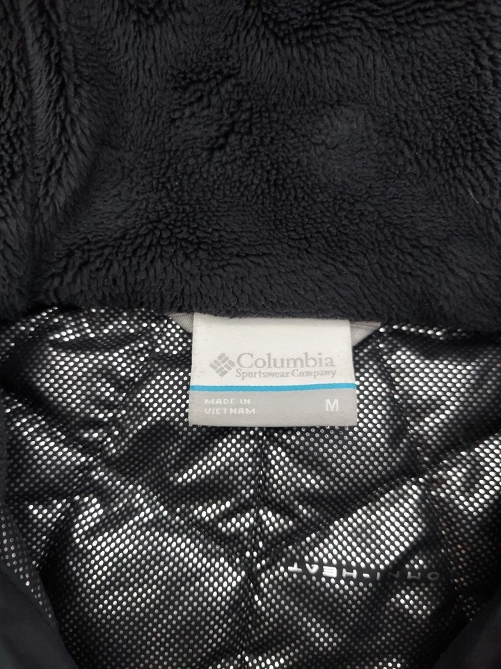 Columbia Omni Heat Coat Parka Womens Medium Black Puffer Full Zip Quilted Hood - Image 4 of 4