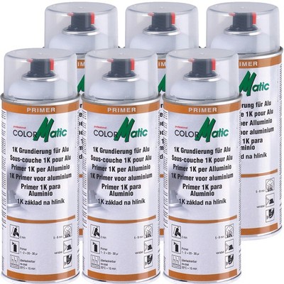 Colormatic 1K Grundierung für Aluminium / Zink 6x 400ml Korrosionsschutz Primer