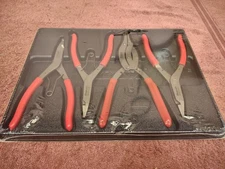 New!!! Snap-on 4 pc Transmission Snap Ring Pliers Set SRP400B New Sealed
