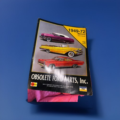#ad Vtg Obsolete Ford Parts Inc. 1949 72 Mercury Parts Catalog GUC $14.50