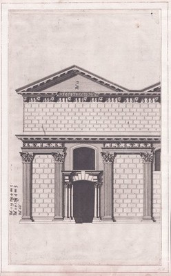 Architektur architecture architectural design engraving Kupferstich 16. Jh.