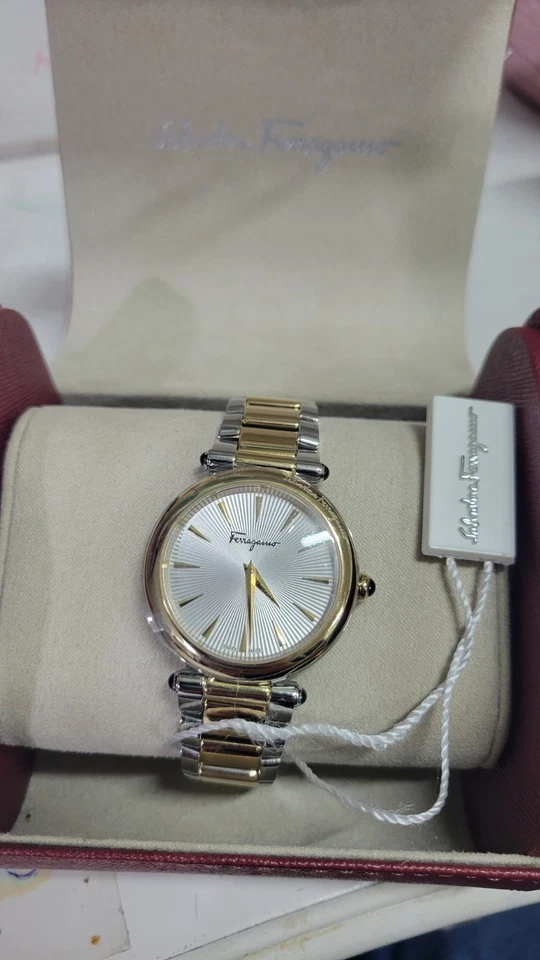 Salvatore Ferragamo Idillio Two Tone Guilloche Dial Quartz SFYP00522 $1195 - image 2 of 4