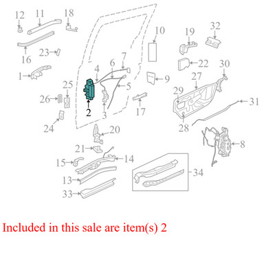 2011-2020 Chrysler Town & Country Right Rear Inner Sliding Door Handle OEM