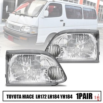 Front Headlight Lamp Pair For Toyota Hiace Commuter LH172 LH184 1999-2004