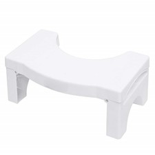 Folding Squatting Toilet Stool 7/8 Inch Non Slip Bathroom Step Stool