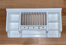 MINIATURE DOLLHOUSE 1:12 SCALE KITCHEN UPPER WALL WHITE SHELF CABINET - P5102