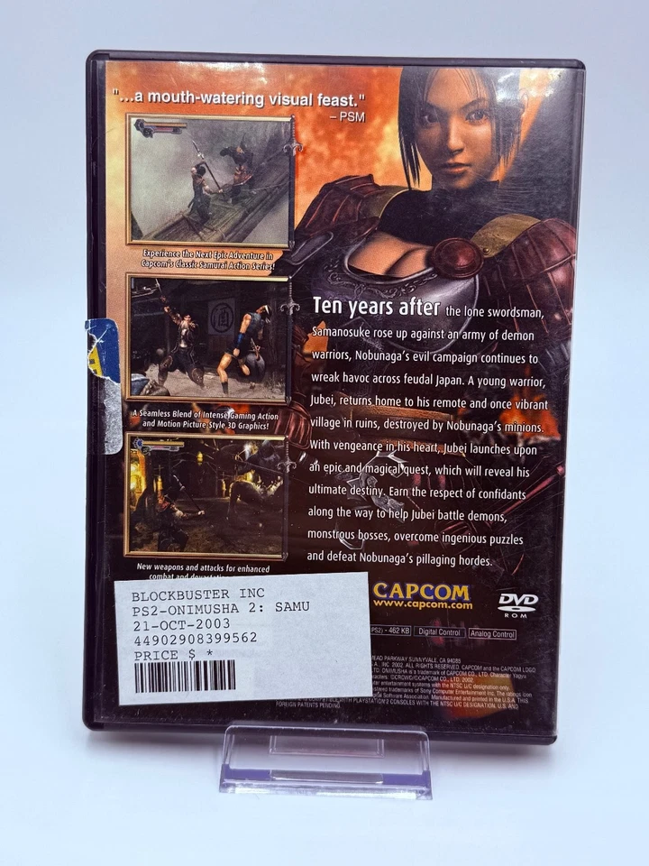 Onimusha 2 Samurai's Destiny PlayStation 2 Video Game - Image 2 of 4