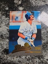 1996 Pinnacle DON MATTINGLY The Naturals #157 New York Yankees