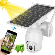 4G Solar Power PTZ IP Wifi Camera Security 1080P CCTV HD Waterproof Outdoor Cam