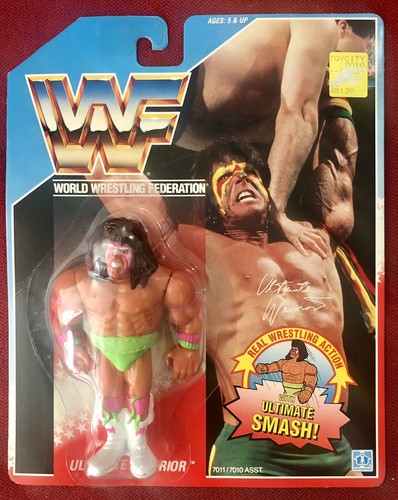 Vintage Hasbro WWF Ultimate Warrior Series 1 Blue ...
