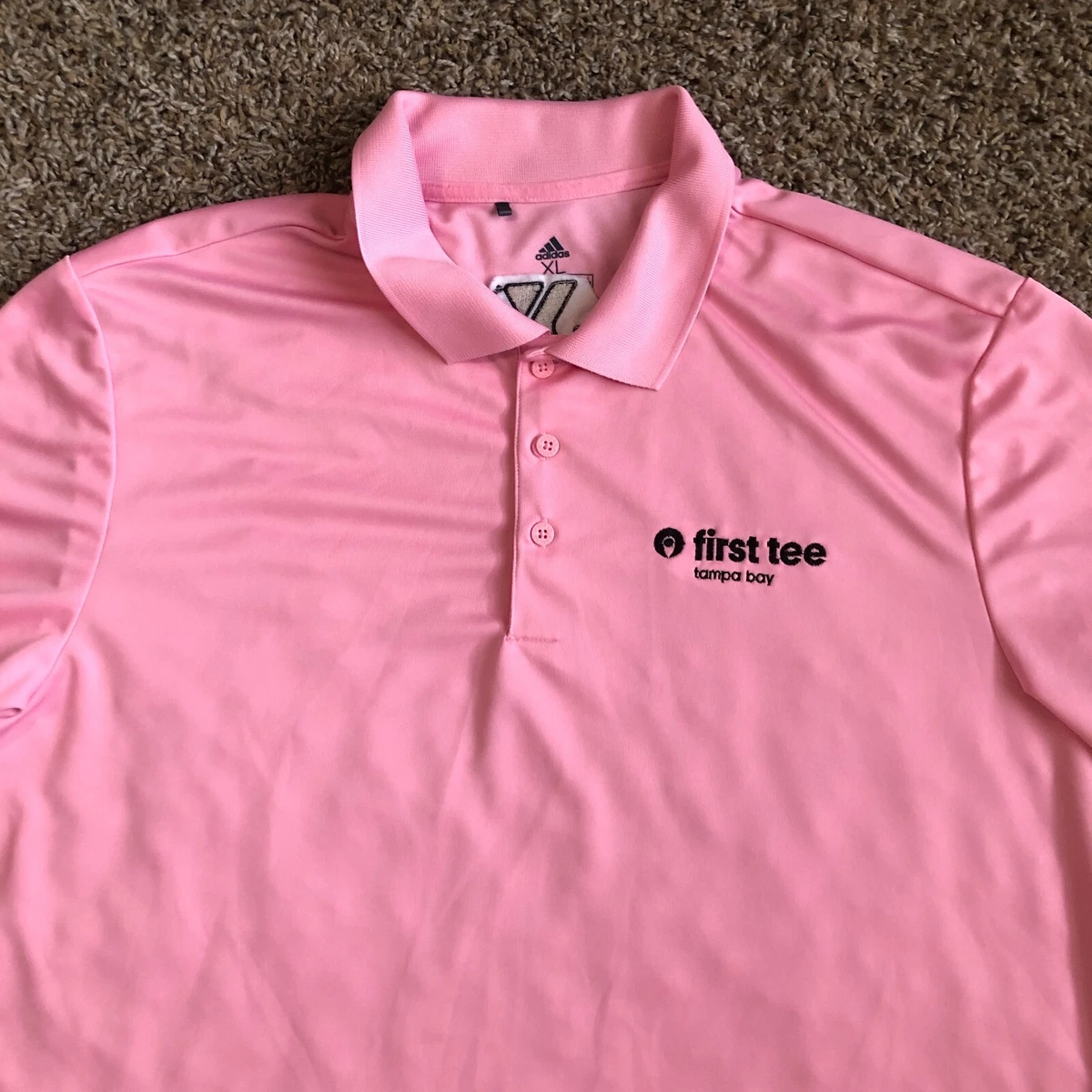 Extraordinario Murmullo Quizás Adidas Polo Shirt Adult Men Extra Large Pink Golf The YMCA Logo Lightweight  Mens | eBay