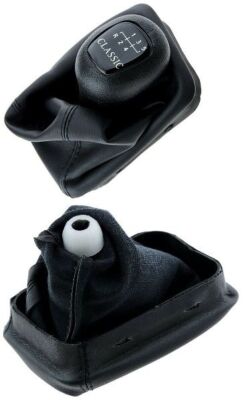 Soufflet De Levier De Vitesse En Cuir Noir Pour Mercedes W202 Classe C (1993-2001) - Neuf