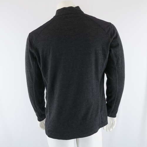 Maglione Kuhl lana merino manica lunga quarto zip uomo L grigio/nero - Foto 8 di 10